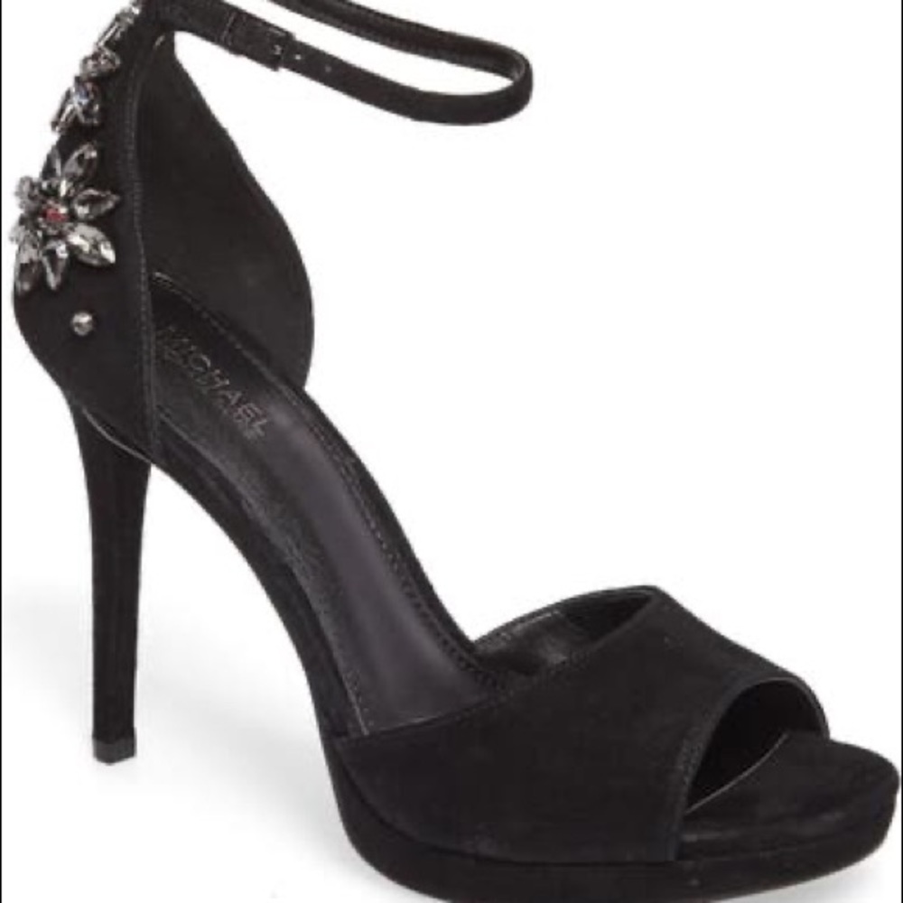 -✨🛍NWT Michael Kors Jeweled Heeled Sandals✨🛍 - Picture 11 of 13